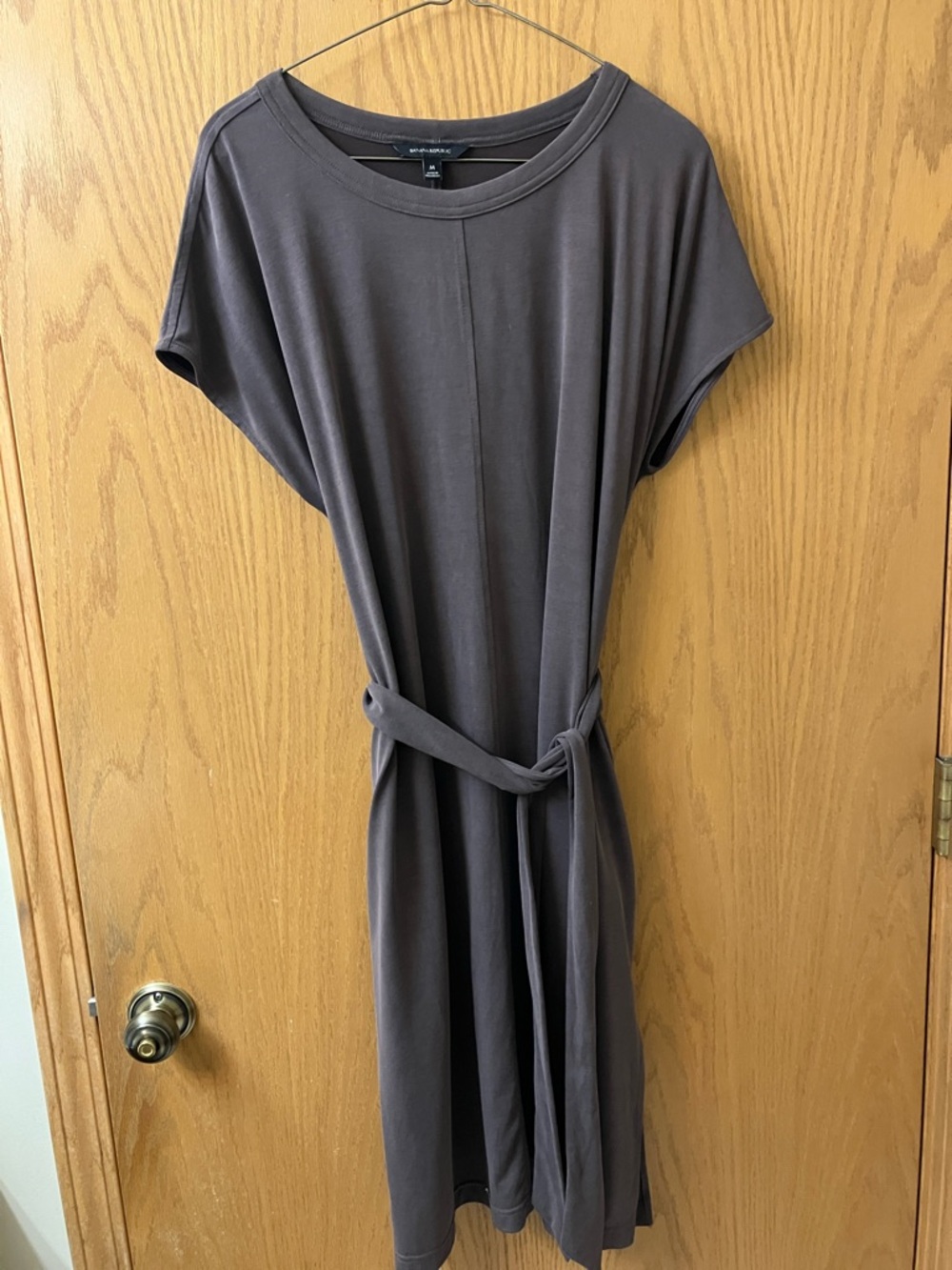 Banana Republic Brown Tie-Waist Midi Dress